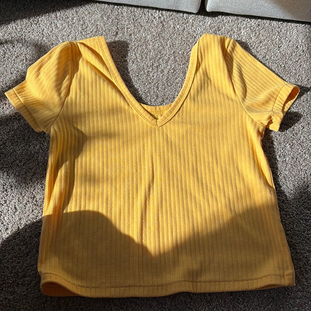 ribbed crop tee